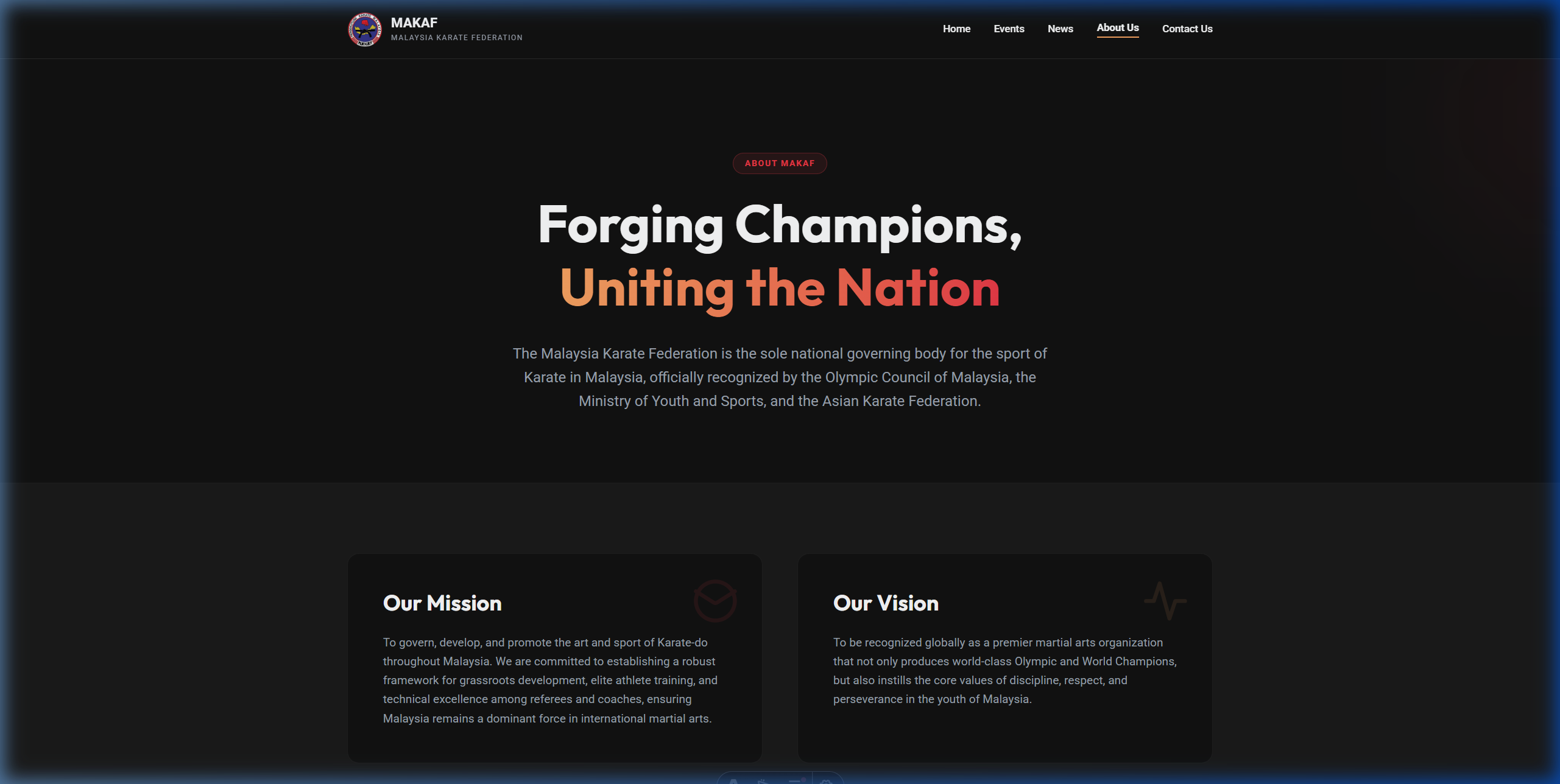 MAKAF About Us Page